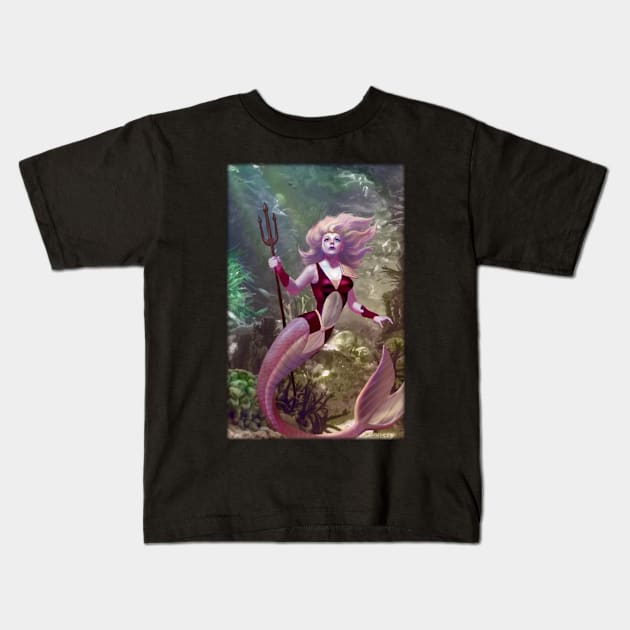 Mermaid Kids T-Shirt by Paul_Abrams